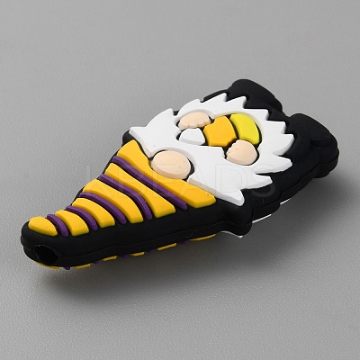 Gnome Food Grade Eco-Friendly Silicone Focal Beads SIL-WH0012-042D-1