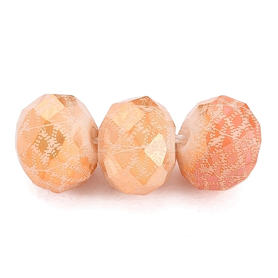 Electroplate Glass Beads EGLA-N026-01A-P01-1
