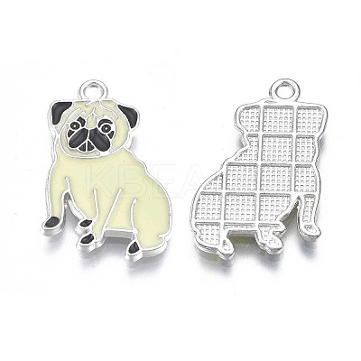 Rack Plating Alloy Enamel Pendants X-PALLOY-T075-158-1