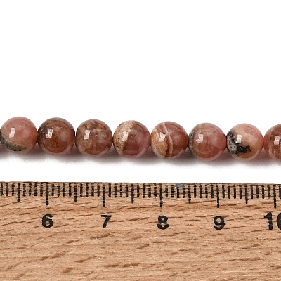 Natural Argentina Rhodochrosite Beads Strands G-D864-14-6mm-A-1