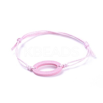 Adjustable Waxed Cotton Cord Bracelets BJEW-JB04293-03-1