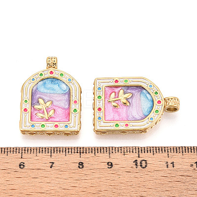 304 Stainless Steel Enamel Pendants X1-STAS-T068-18A-1