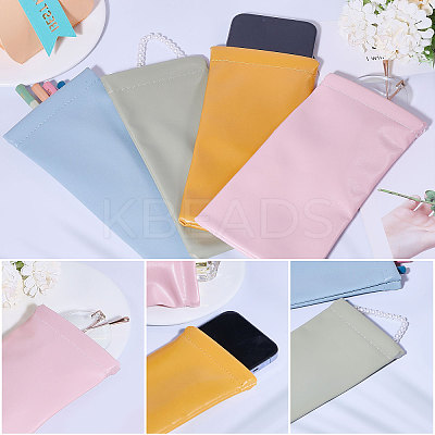 PU Imitation Leather Slip-in Glasses Case AJEW-CA0004-26-1