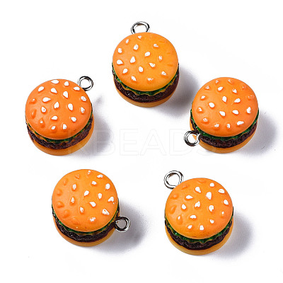Opaque Resin Pendants RESI-S356-061A-1