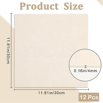 12Pcs Square Self-adhesion Polyester Carpet Tape DIY-CN0003-45A-1