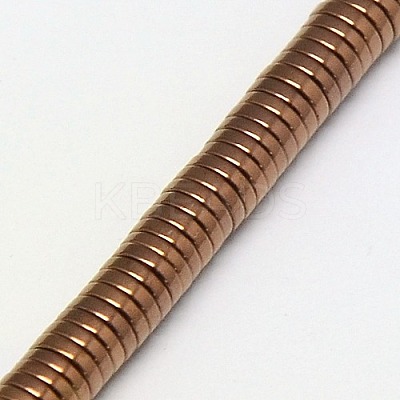 Electroplate Non-magnetic Synthetic Hematite Beads Strands G-J164A-3mm-01-1