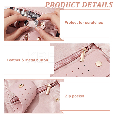 Foldable Brocade & Polyester Fabric Jewelry Storage Bags ABAG-WH0048-01-1