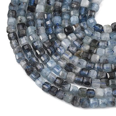 Natural Devil Blue Aquamarine Beads Strands G-NH0073-C01-2mm-1