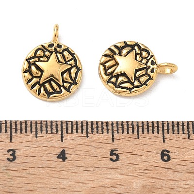 304 Stainless Steel Enamel Pendants STAS-Q119-11G-04-1