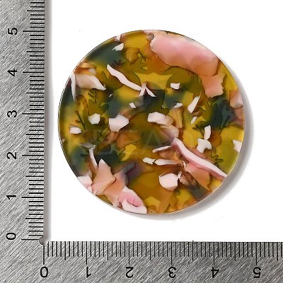 Transparent Christmas Themed Cellulose Acetate(Resin) Pendants OACR-L018-03F-1