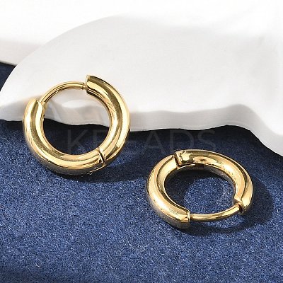 Ion Plating(IP) 304 Stainless Steel Hoop Earrings EJEW-P177-G-13-1