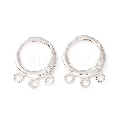 Brass Huggie Hoop Earring Findings KK-A158-02P-1