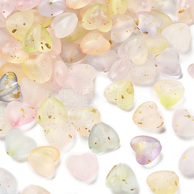 Frosted Transparent Acrylic Beads OACR-F013-01-1