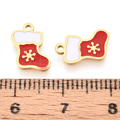 304 Stainless Steel Enamel Charms STAS-T065-60G-02-1