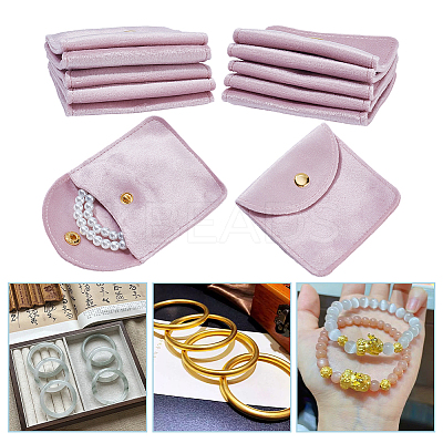 Velvet Jewelry Pouches LS-TP-WH0012-05A-1