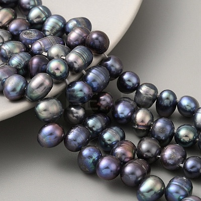 Dyed Natural Cultured Freshwater Pearl Beads Strands PEAR-A006-29A-X-1