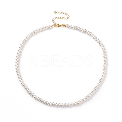 Acrylic Imitation Pearl Beaded Necklaces for Women NJEW-JN04133-1