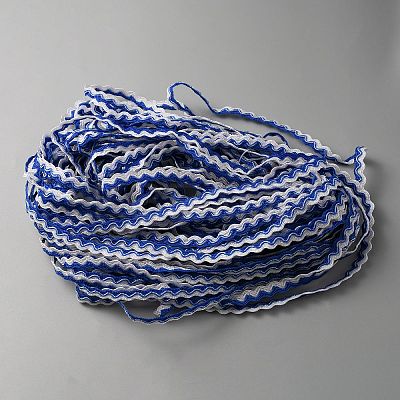 15M Polyester Wavy Fringe Trim Ribbon OCOR-WH0078-70E-1