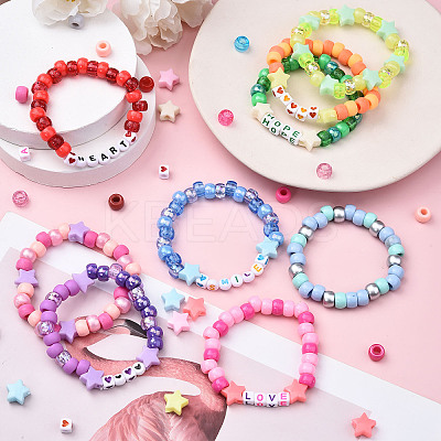 3 Boxs DIY Acrylic Beads Bracelets Making Kits DIY-YW0013-03-1