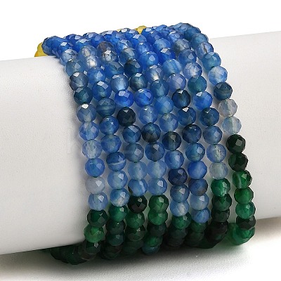 Gradient Color Natural Chalcedony Beads Strands GG-NH0004-A01-01A-1