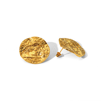 Vintage French Style Stainless Steel Stud Earrings VB0926-1-1