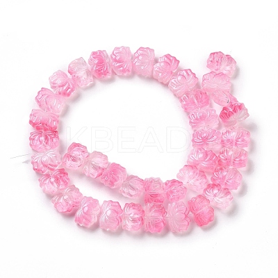 Transparent Glass Beads Strands GLAA-F114-01E-1
