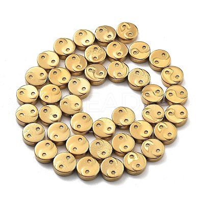 Electroplated Synthetic Non-magnetic Hematite Beads Strands G-B132-C01-01A-1