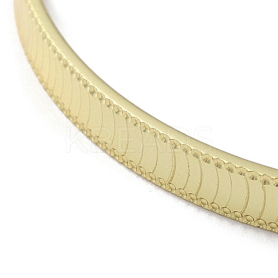 Rack Plating Brass Textured Bangles BJEW-M039-03G-1
