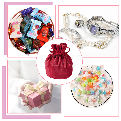 7Pcs 7 Colors Velvet Jewelry Drawstring Gift Bags ABAG-BC0001-39-1