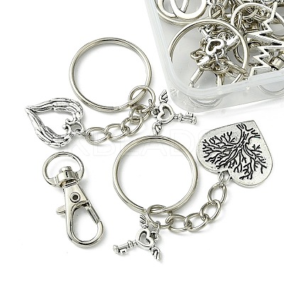 Valentine's Day Heart Alloy Pendant Keychain KEYC-FS0001-03-1
