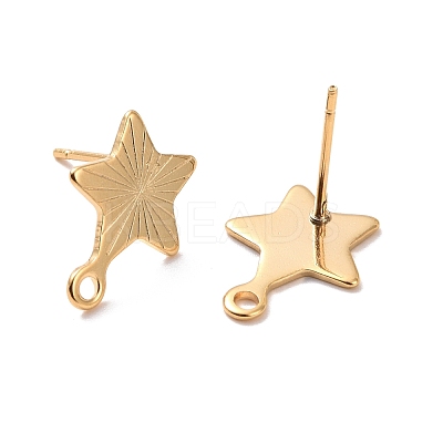 201 Stainless Steel Stud Earring Findings STAS-K241-10G-1