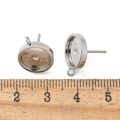201 Stainless Steel Stud Earring STAS-C117-01A-P-1