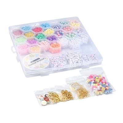 DIY Candy Color Bracelet Wine Glass Charm Making Kit DIY-YW0006-21-1