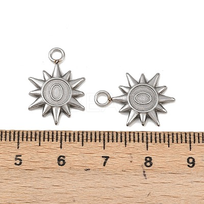 304 Stainless Steel Pendant Cabochon Settings STAS-A129-02P-1