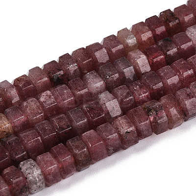Natural Strawberry Quartz Beads Strands G-N357-14A-11-1