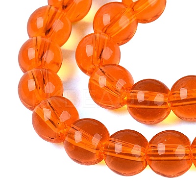 Transparent Glass Beads Strands GLAA-T032-T6mm-25-1