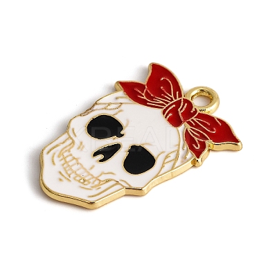 Halloween Theme Alloy Enamel Pendants ENAM-N056-225C-G-1