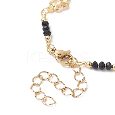 Handmade Brass Beaded Chains Bracelet Making AJEW-JB01150-27-1