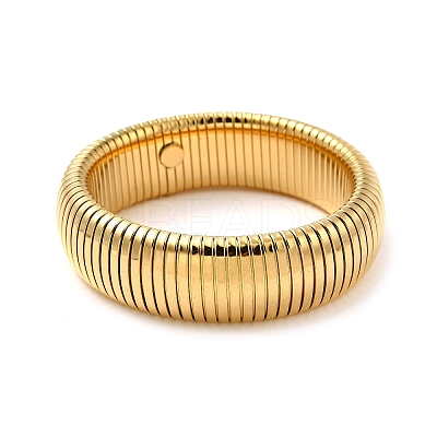 304 Stainless Steel Stretch Bracelets for Women Men BJEW-A031-02B-G-1