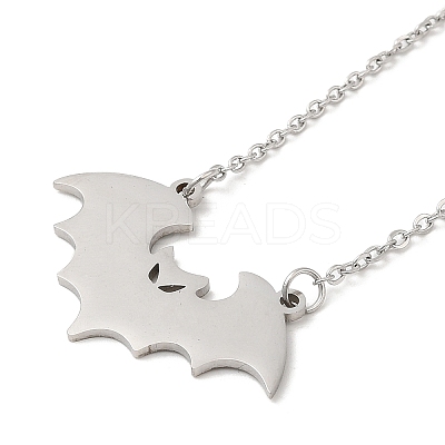 Non-Tarnish 304 Stainless Steel Pendant Necklaces NJEW-H010-02P-1