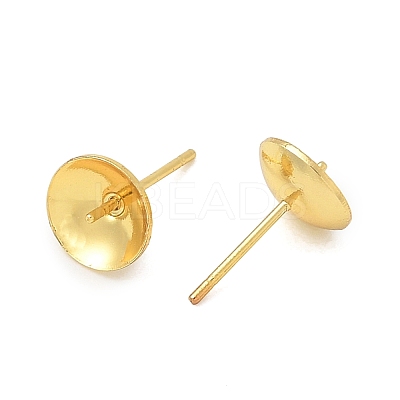 Brass Stud Earring Findings KK-A300-29C-G-1