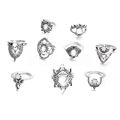 Natural Moonstone Finger Rings PW-WG82FD6-01-1