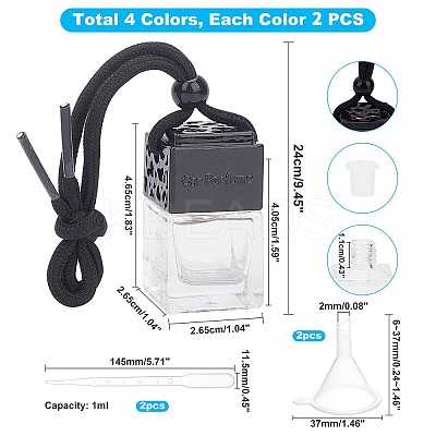 Car Air Freshener Perfume Bottle HJEW-PH0001-23-1