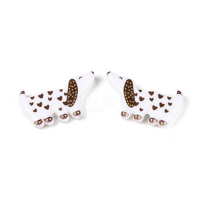 Printed Opaque Resin Beads RESI-N043-04B-1