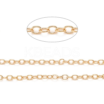 3.28 Feet Brass Cable Chains X-CHC-S003-11G-1