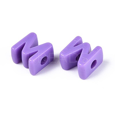 Opaque Acrylic European Beads OACR-M027-01M-05-1