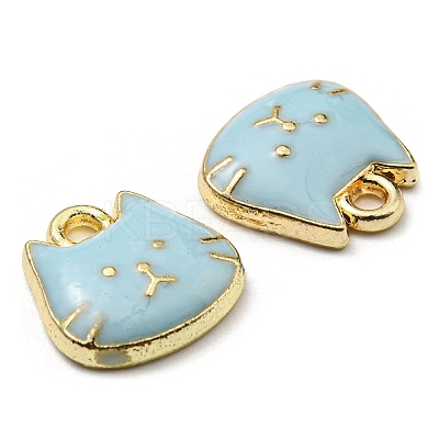 Golden Plated Alloy Charms ENAM-L042-01G-05-1