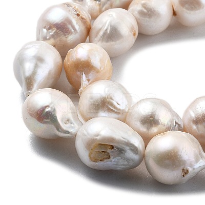 Natural Nucleated Pearl Beads Strands PEAR-B004-15B-02B-1
