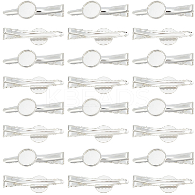 30Pcs Iron Alligator Hair Clip Findings IFIN-SC0001-70-1