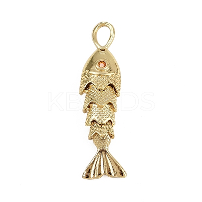 Brass Micro Pave Cubic Zirconia Beads KK-D409-11G-1